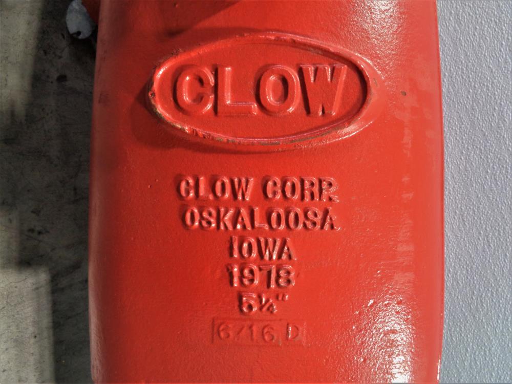 Clow Challenger 5-1/4" Fire Main Hydrant #998G